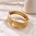 Bracelet Jonc Carré Irrégulier Asymétrique (As0079)