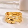 Bracelet Jonc Double Rangée Faux Irrégulier (As0081)