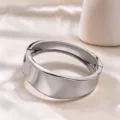 Bracelet Jonc Carré Irrégulier Asymétrique (As0080)