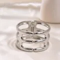 Strass creux à trois rangées (As0108)