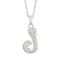 Pendentif Lettre J Only (Argent) (Without Chain)