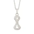 Letter I Pendant Only (Silver) (Without Chain)