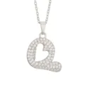 Letter Q Pendant Only (Silver) (Without Chain)