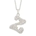 Letter Z Pendant Only (Silver) (Without Chain)