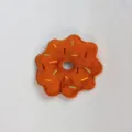 Geruffelter Kaffeebrauner Donut