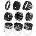 Nine-Style Leather Bracelet Set (30)