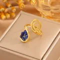 Water Drop Spiral Style / Blue
