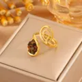Water Drop Spiral Style / Brown