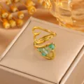 Double Heart Style / Light Green