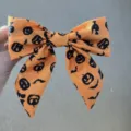 Orange Kürbis Fledermaus