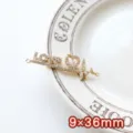 EKG Liebe / 1 Stück (9x36mm) / Gold
