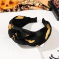 Halloween Geknoteter Haarreif - Goldene Fledermaus