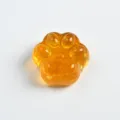 Yellow Crystal Epoxy Cat Paw