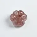 Strawberry Quartz Epoxy Cat Paw