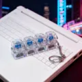 No Light Style / Transparent White 4-Key Mechanical Switch