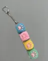 Blue Pink Yellow Green Cat Paw 4-Key
