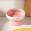 High Foot Slanted Mouth Bowl / Pink