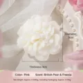Carnation-shaped Candle White (scent: Rose)