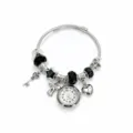 Black Crystal Key Bracelet Watch