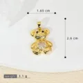 Ciondolo Orso / Pezzo Singolo / Bianco