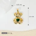 Ciondolo Orso / Pezzo Singolo / Verde