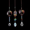 Set de 3 Pièces Arbre de Vie Coloré Bronze