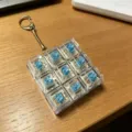 Carcasa transparente de nueve teclas