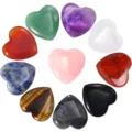 Pierres de cristal en cœur / Lot de 10