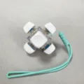 Without Light / 6-Key Transparent Case - White Round (No Light Silicone Cord)