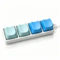 4-Key Decompression Clicker / White Base Green Blue