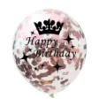 Alles Gute zum Geburtstag Roségold Paillette