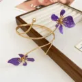 7# Open Bracelet-Gold-Purple