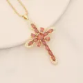Χρυσό Κόκκινο Γρανάτη - Bead Chain