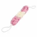 Rosa und Beige Langer Badeschwamm