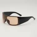 Montatura Nera Lente Arancione