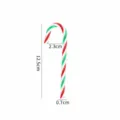 12cm Red, White and Green Candy Cane