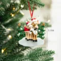 Christmas Tree Elk Resin Pendant / Standard