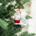 Scroll Santa Claus Resin Pendant / Standard