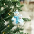 Blue Snowman Resin Pendant / Standard