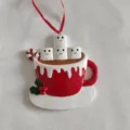 Taza de Café de Navidad 4 Cabezas