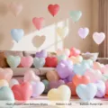 Macaron Mixed Heart Balloons 50 Pcs
