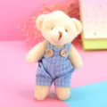 Blue Plaid Boy Bear