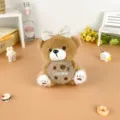 Sitting Cookie Bear - Dark Brown Bear