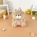 Sitting Overalls Bear - Pink