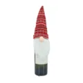 Red and Grey Striped Gnome