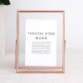 Vertical / 6 Inch + Double Glass Panel / Rose Gold