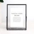 Vertical / 6 Inch + Double Glass Panel / Black