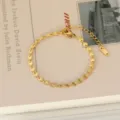 Pulsera Con Relieve / 15+5cm / Dorado