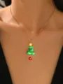 Colorful Christmas Tree Necklace