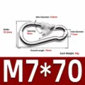 Stainless Steel M7x70 With Screw